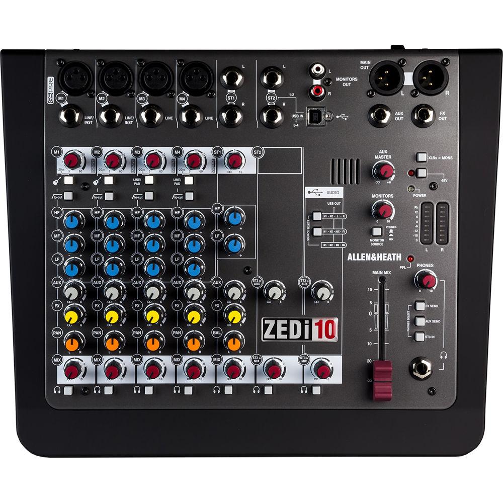 Allen & Heath ZEDi-10 Compact Hybrid Mixer USB Interface