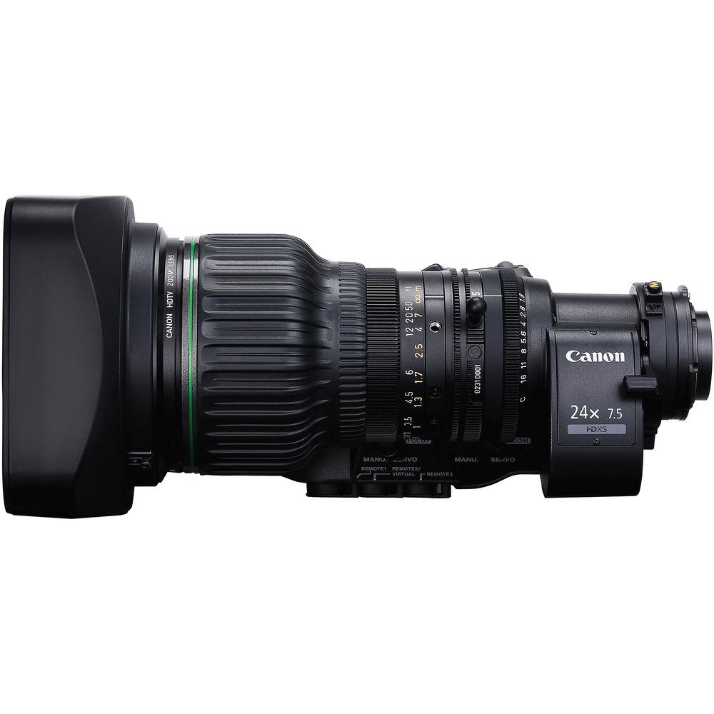 Canon HJ24EX7.5B IRSE S 2 3" Hi-Def ENG EFP Zoom Lens with Semi Servo Control