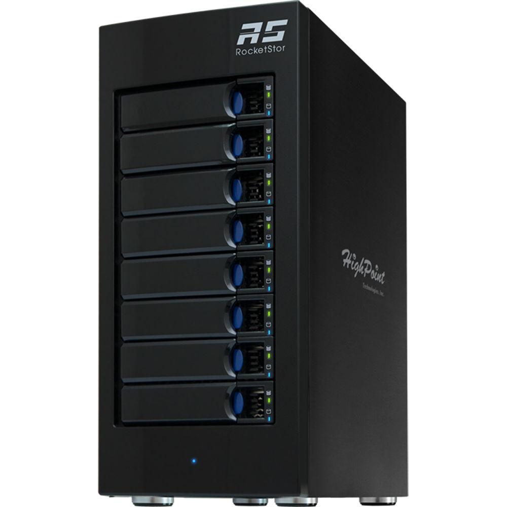 HighPoint RocketStor 6418AS 8-Bay Mini-SAS RAID Enclosure