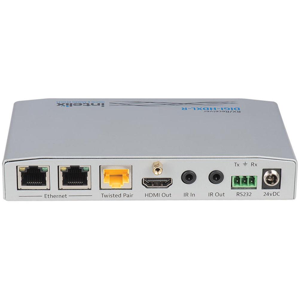 Intelix HDMI Extender Receiver Unit over HDBaseT with Ethernet, RS232, Bi-Directional IR, and PoE