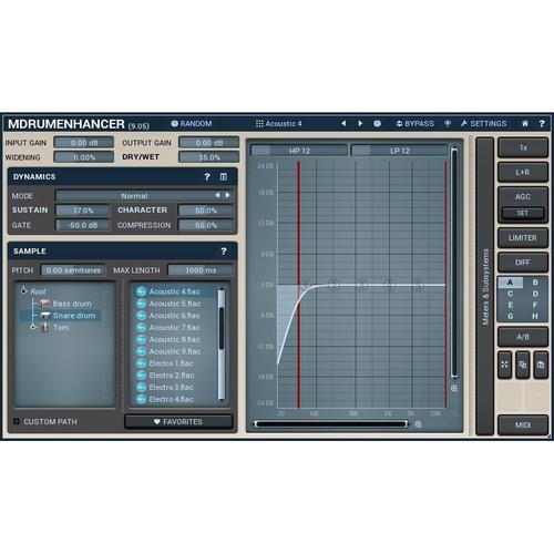 MeldaProduction MDrumEnhancer - Drum Track Mapping Plug-In