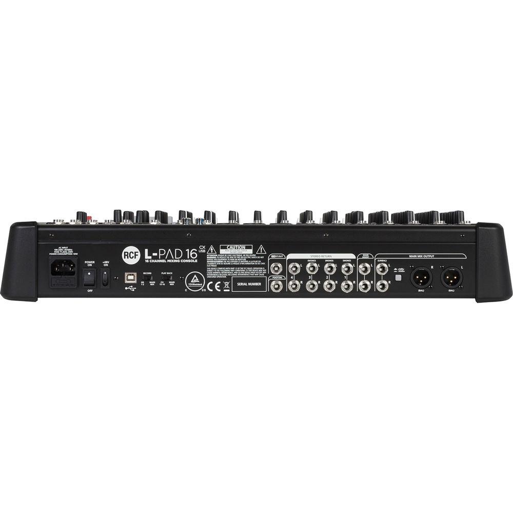 RCF L-PAD 16CX USB 16-Channel Mixing Console with Effects