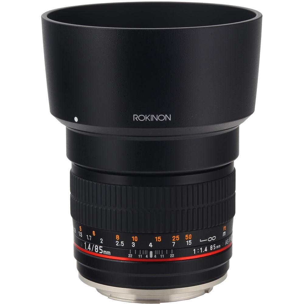 Rokinon 85mm f 1.4 AS IF UMC Lens for Canon EF with AE Chip