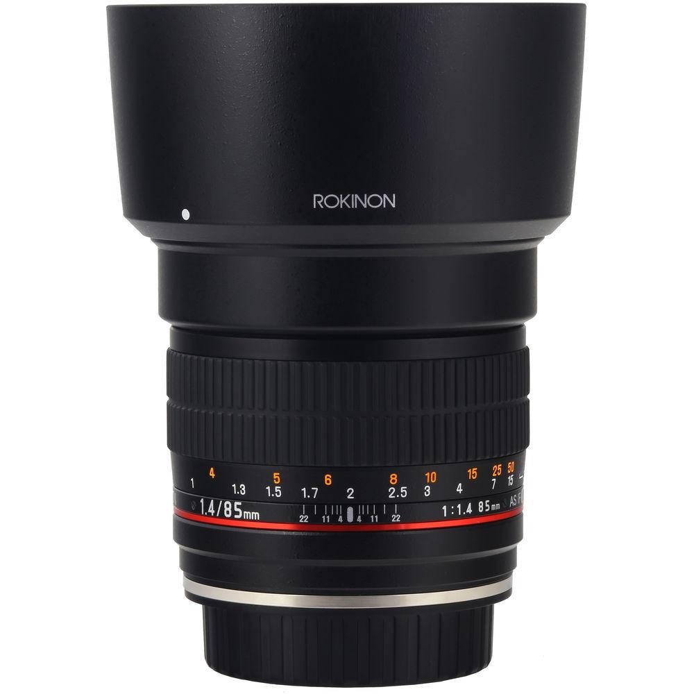 Rokinon 85mm f 1.4 AS IF UMC Lens for Canon EF with AE Chip