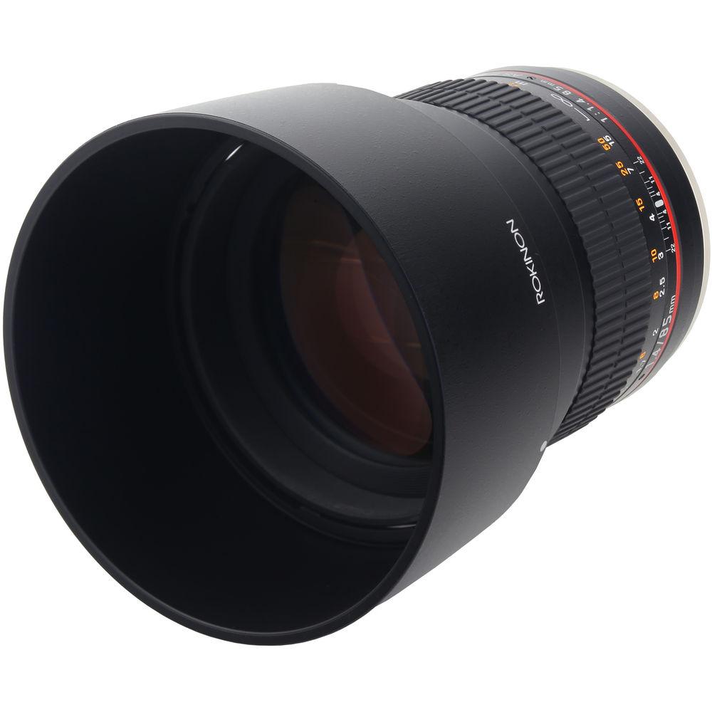 Rokinon 85mm f 1.4 AS IF UMC Lens for Canon EF with AE Chip