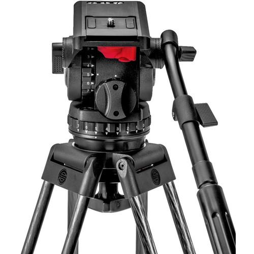 Sachtler Video 18 S2 Fluid Head & ENG 2 CF Tripod System with Mid-Level Spreader