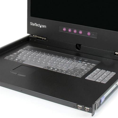 StarTech 1U 17" HD 1080p Rackmount LCD Console with Front USB Hub