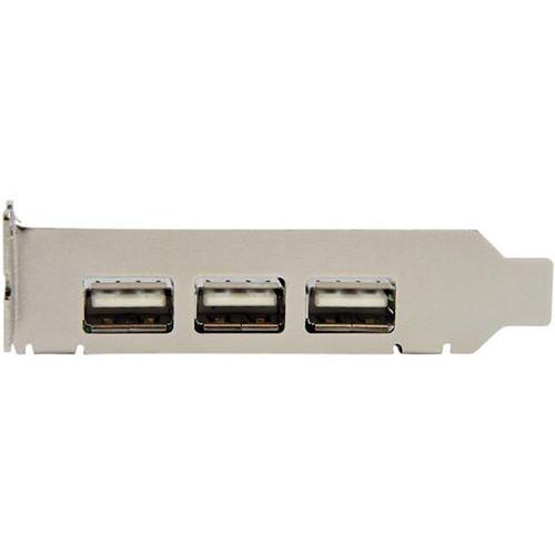 StarTech 4-Port PCI Express Low-Profile High-Speed USB 2.0 Card, StarTech, 4-Port, PCI, Express, Low-Profile, High-Speed, USB, 2.0, Card