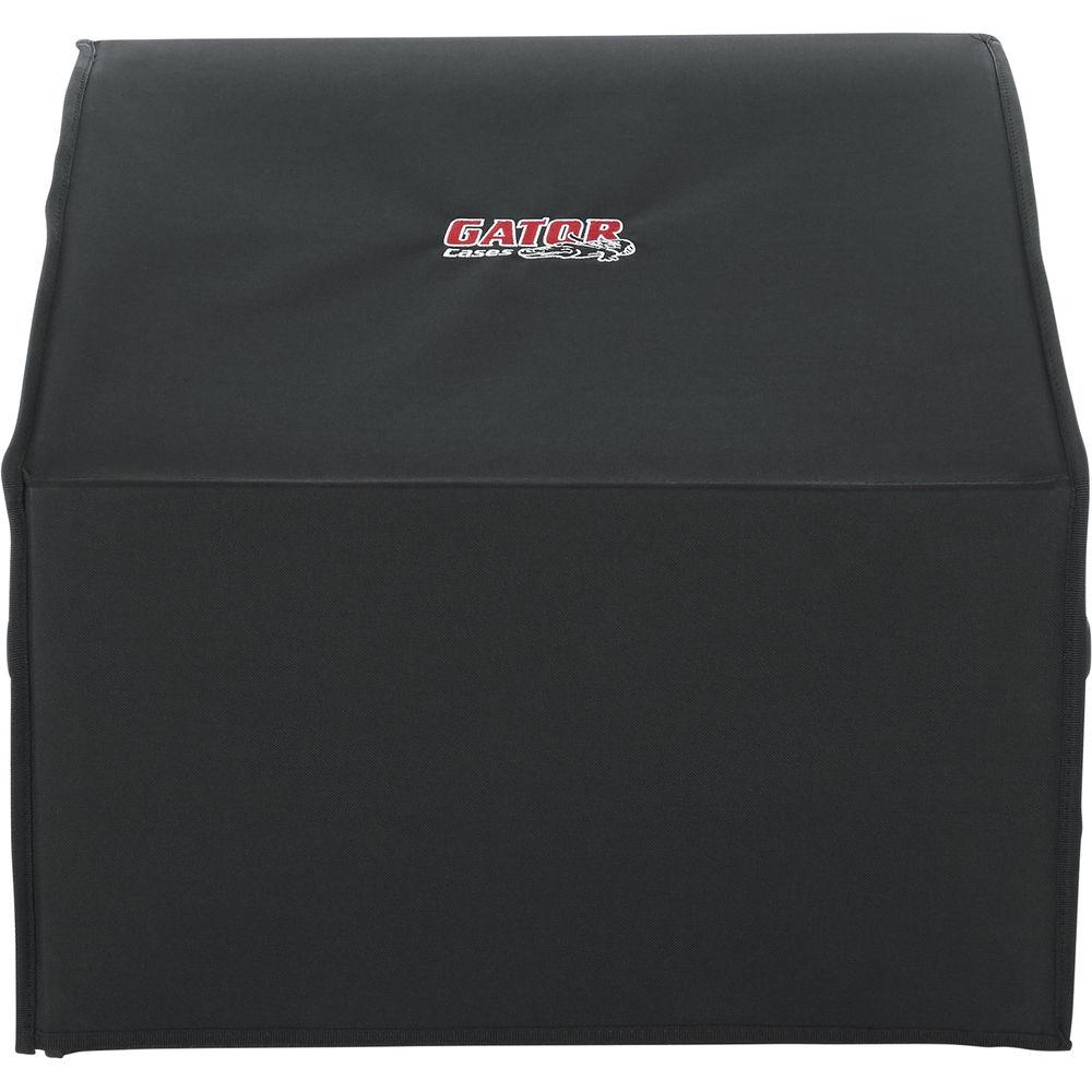 Gator Cases GRCW-10x4 Slant Top Wood Console Rack with 10-Space Slanting Top Rack and 4-Space Rack Below