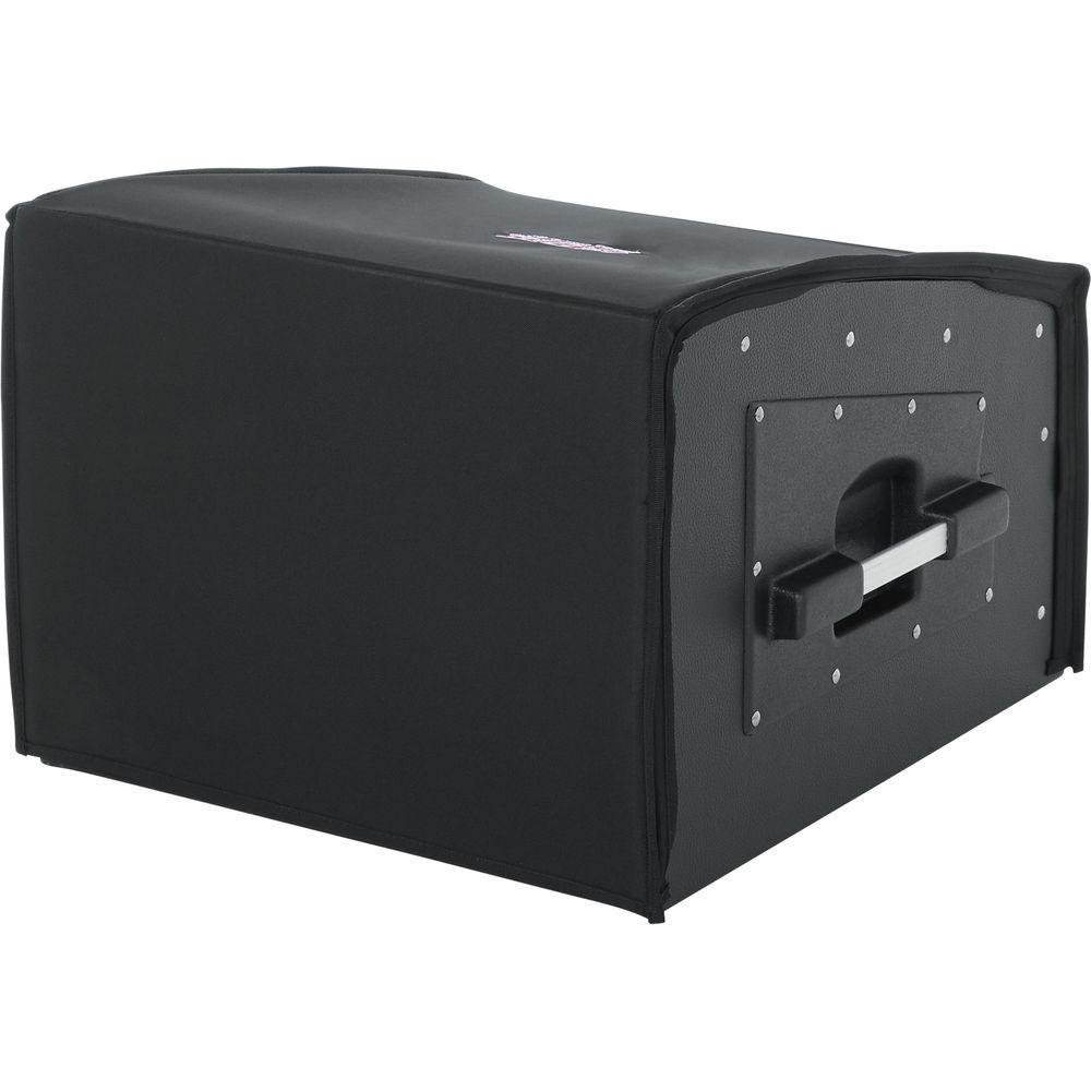 Gator Cases GRCW-10x4 Slant Top Wood Console Rack with 10-Space Slanting Top Rack and 4-Space Rack Below