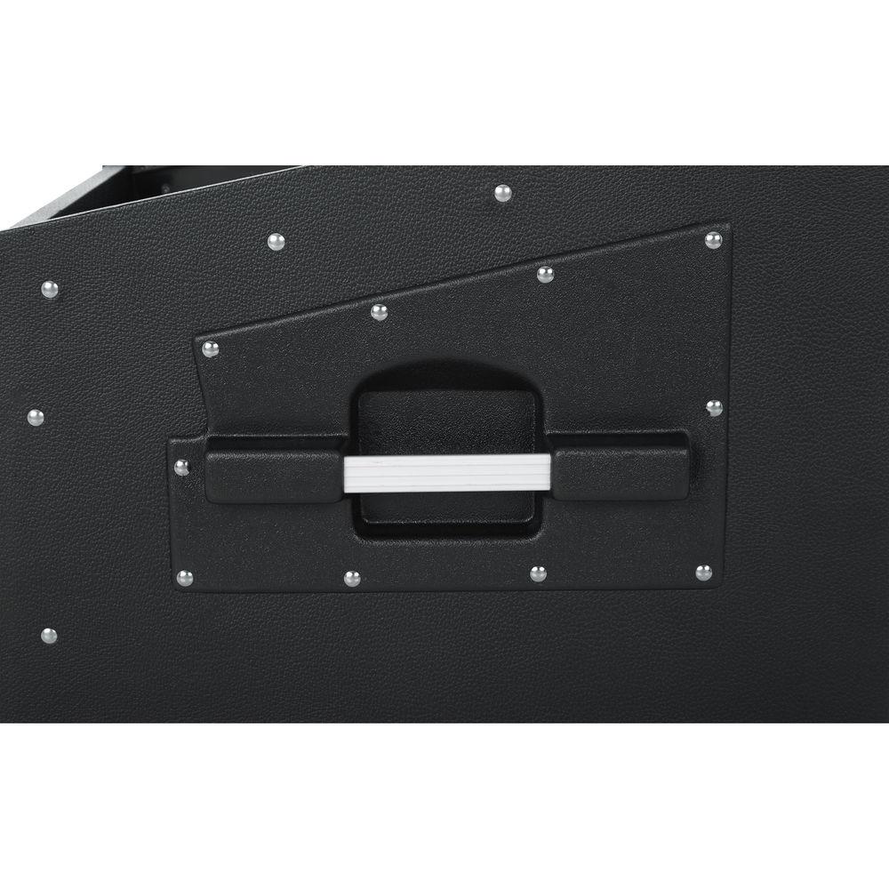 Gator Cases GRCW-10x4 Slant Top Wood Console Rack with 10-Space Slanting Top Rack and 4-Space Rack Below