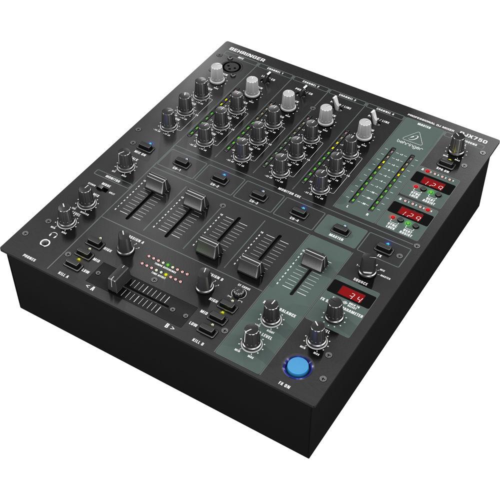 Behringer DJX750 Professional 5-Channel DJ Mixer with Mic Input