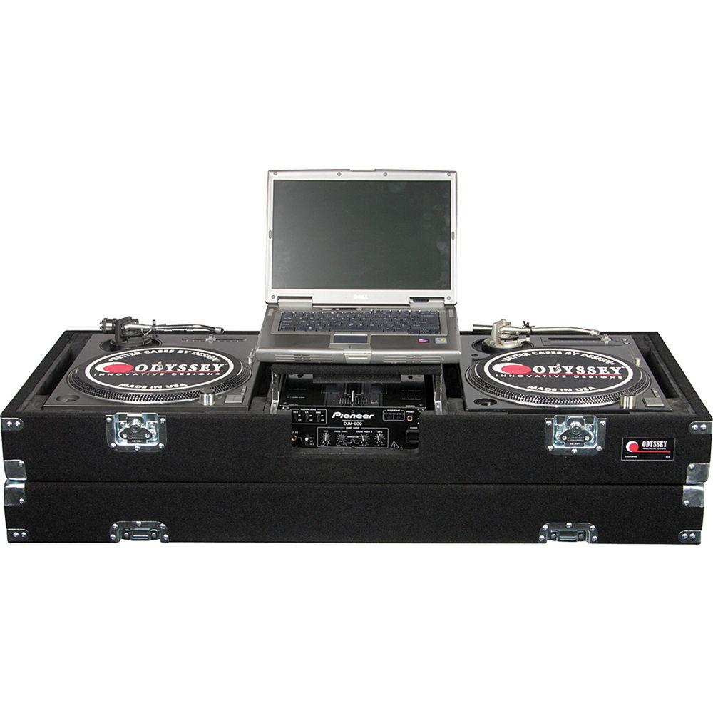 Odyssey Innovative Designs CGSBM10 Glide Style Carpeted Covered Turntable Coffin