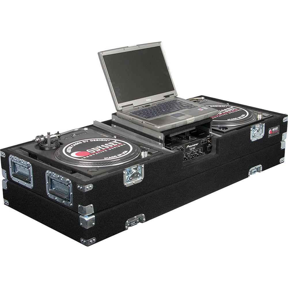 Odyssey Innovative Designs CGSBM10 Glide Style Carpeted Covered Turntable Coffin