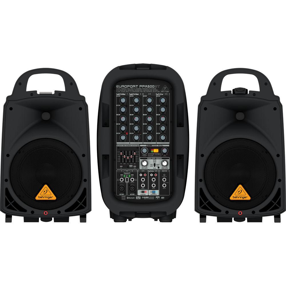 Behringer EUROPORT PPA500BT - 500W 6-Channel Portable PA System with Bluetooth Wireless