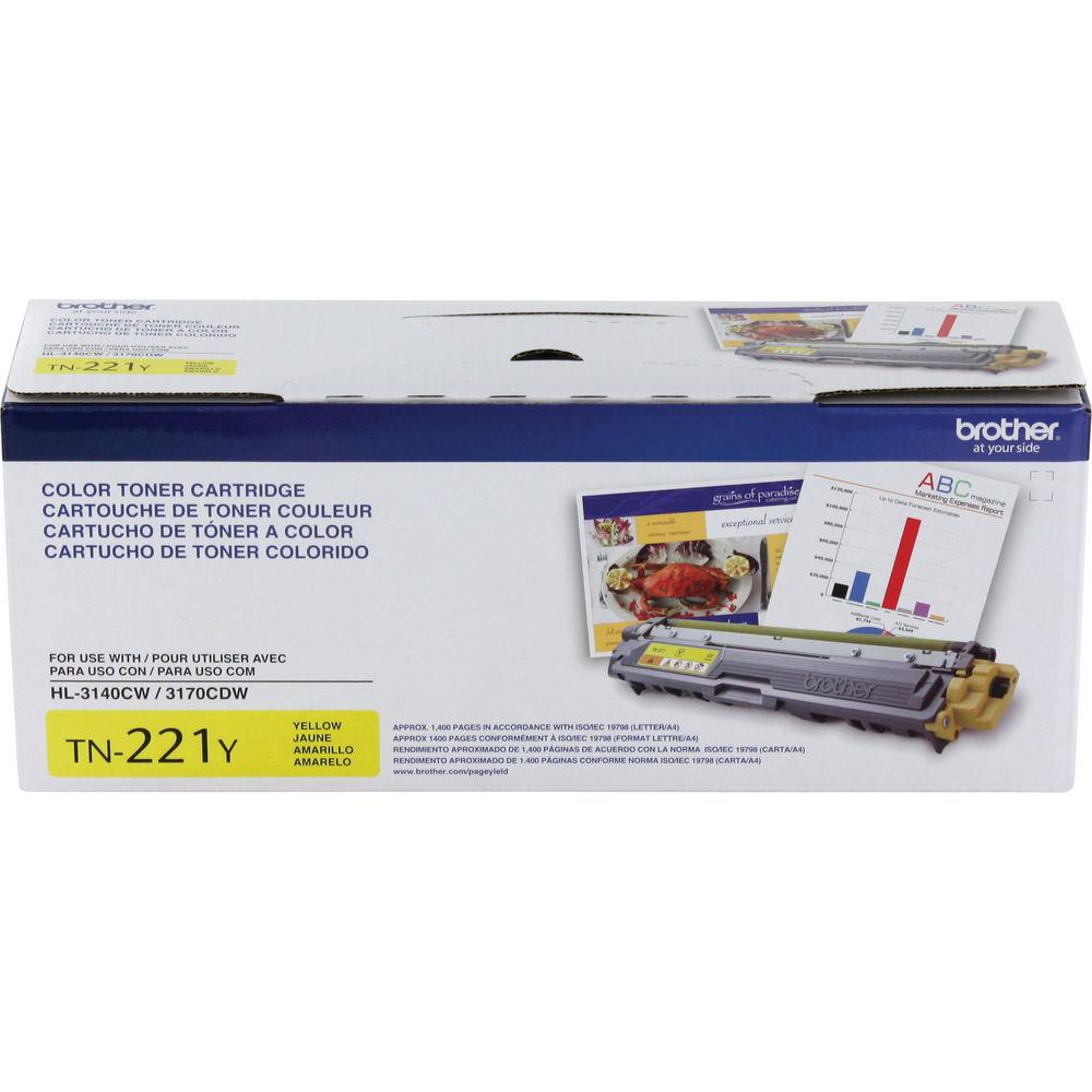Brother TN221Y Standard Yield Yellow Toner Cartridge