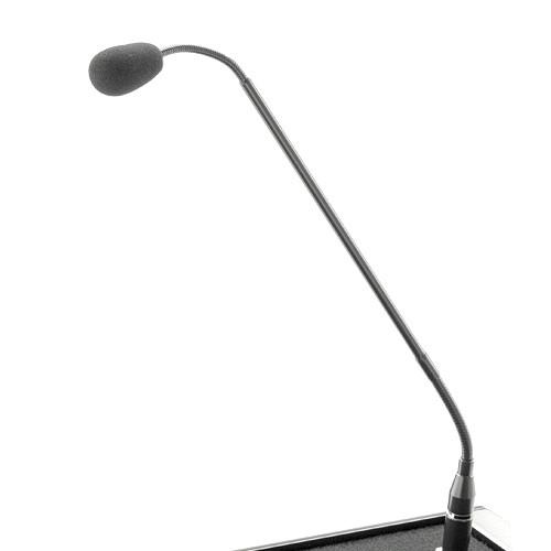 Da-Lite Providence 32" Multi-Media Floor Lectern with Gooseneck Microphone