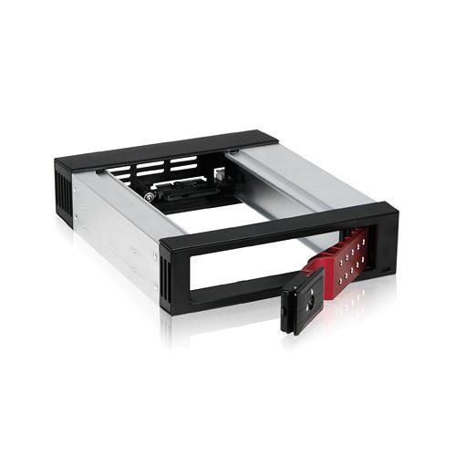 iStarUSA 5.25" to 1 x 3.5" Trayless SATA SAS Hot-Swap Cage Red
