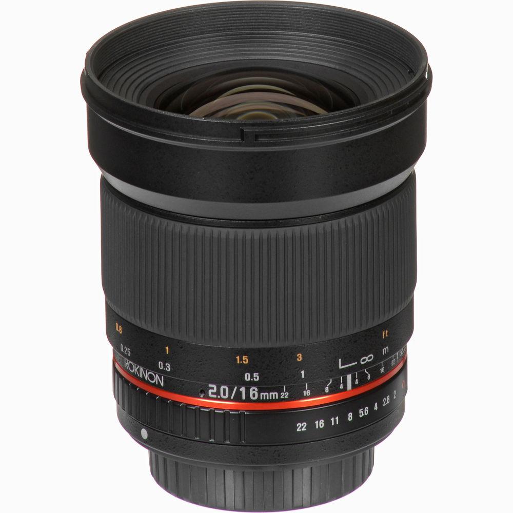 Rokinon 16mm f 2.0 ED AS UMC CS Lens for Pentax K APS-C Mount