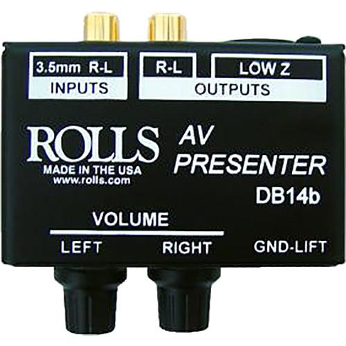 Rolls DB14 Director Stereo Direct Box Signal Separator with Individual Attenuator Controls, RCA I O