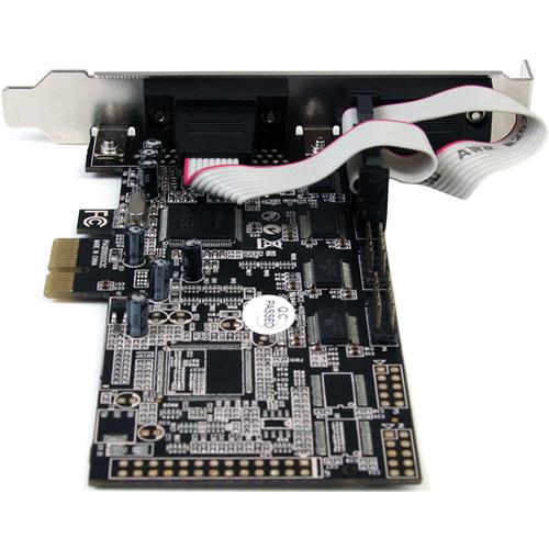 StarTech 4-Port RS-232 Serial Native PCIe Adapter Card with 16550 UART