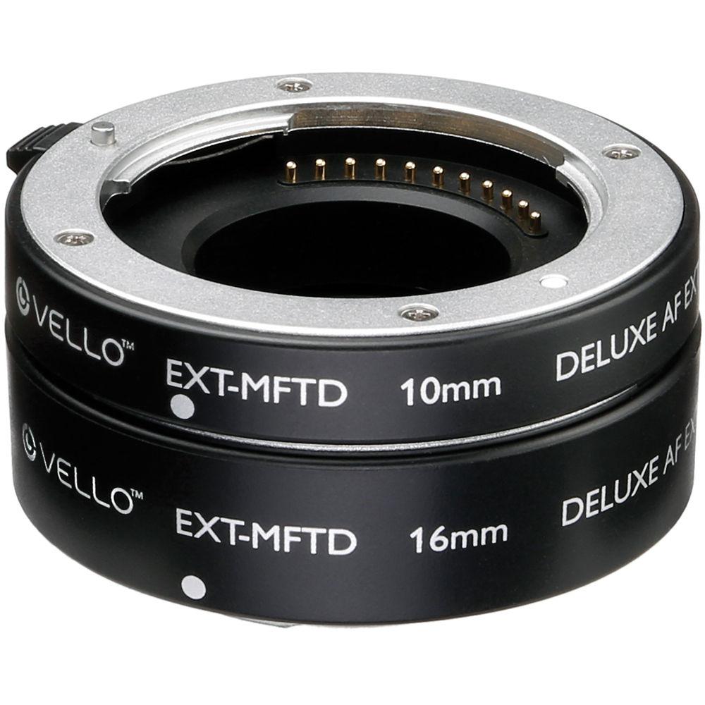 Vello Deluxe Auto Focus Extension Tube Set for Micro Four Thirds Mount