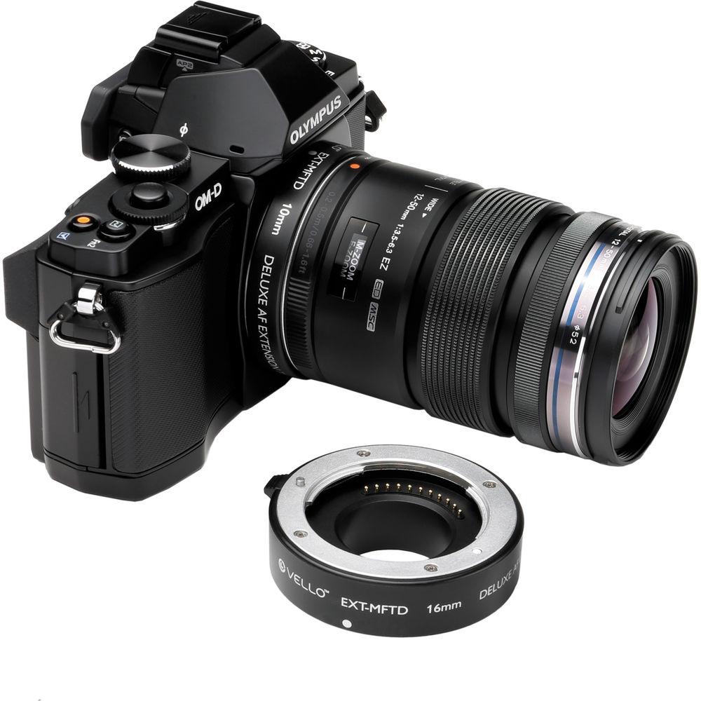 Vello Deluxe Auto Focus Extension Tube Set for Micro Four Thirds Mount