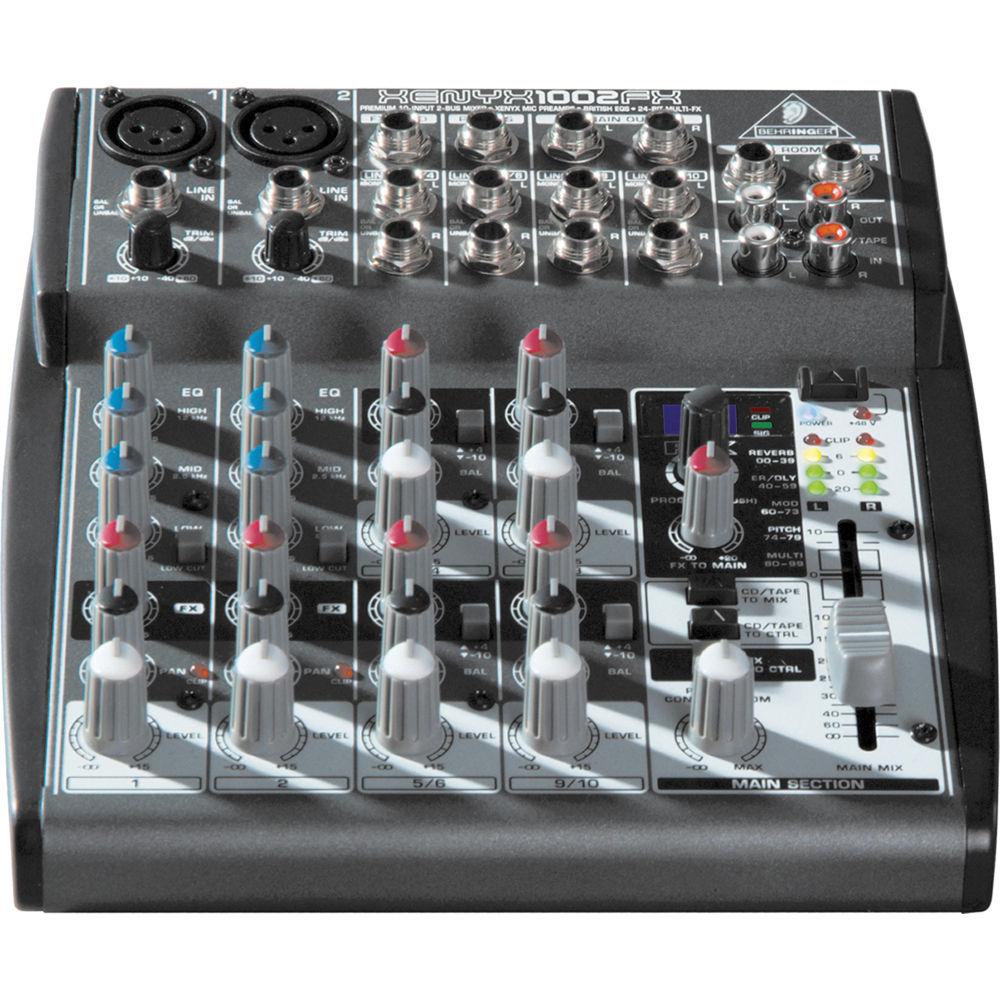Behringer XENYX 1002FX 10-Channel Audio Mixer with Multi-FX Processor