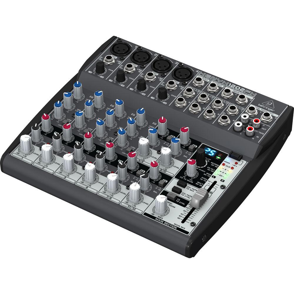 Behringer XENYX 1202FX 12-Channel Audio Mixer with Multi-FX Processor