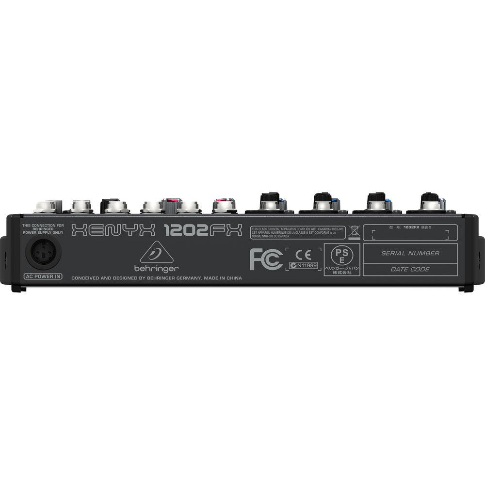 Behringer XENYX 1202FX 12-Channel Audio Mixer with Multi-FX Processor