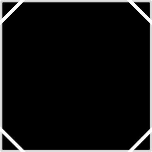 Chimera Pro Panel Fabric Kit - includes: 48x48" Aluminum Frame, 1 2 Diffusion, Black White Panels, Duffle Case