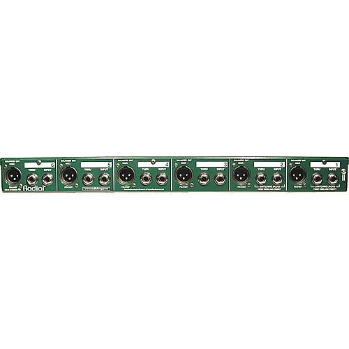 Radial Engineering JD 6 - Six-Channel Passive Direct Box with Jensen Transformers in Rackmount Chassis