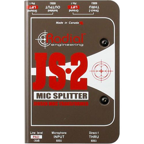 Radial Engineering JS-2 - Two-Way Microphone Signal Splitter