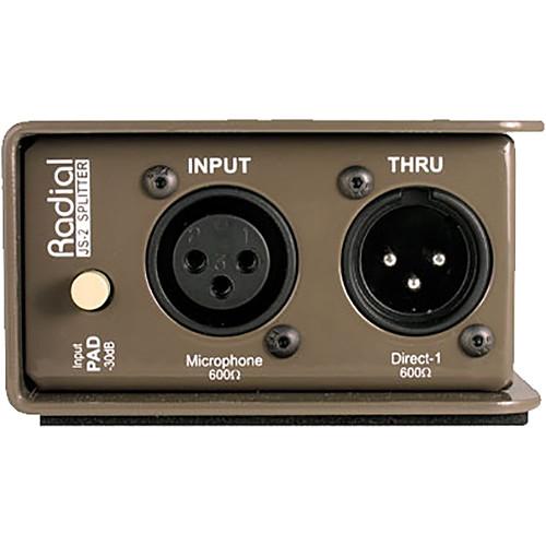 Radial Engineering JS-2 - Two-Way Microphone Signal Splitter