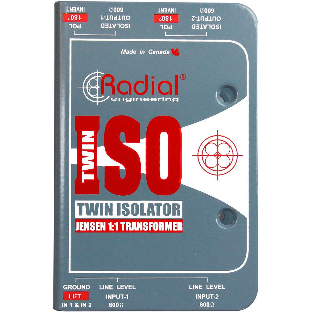 Radial Engineering Twin-Iso - Two Channel Balanced Line Isolator with Jensen Transformers