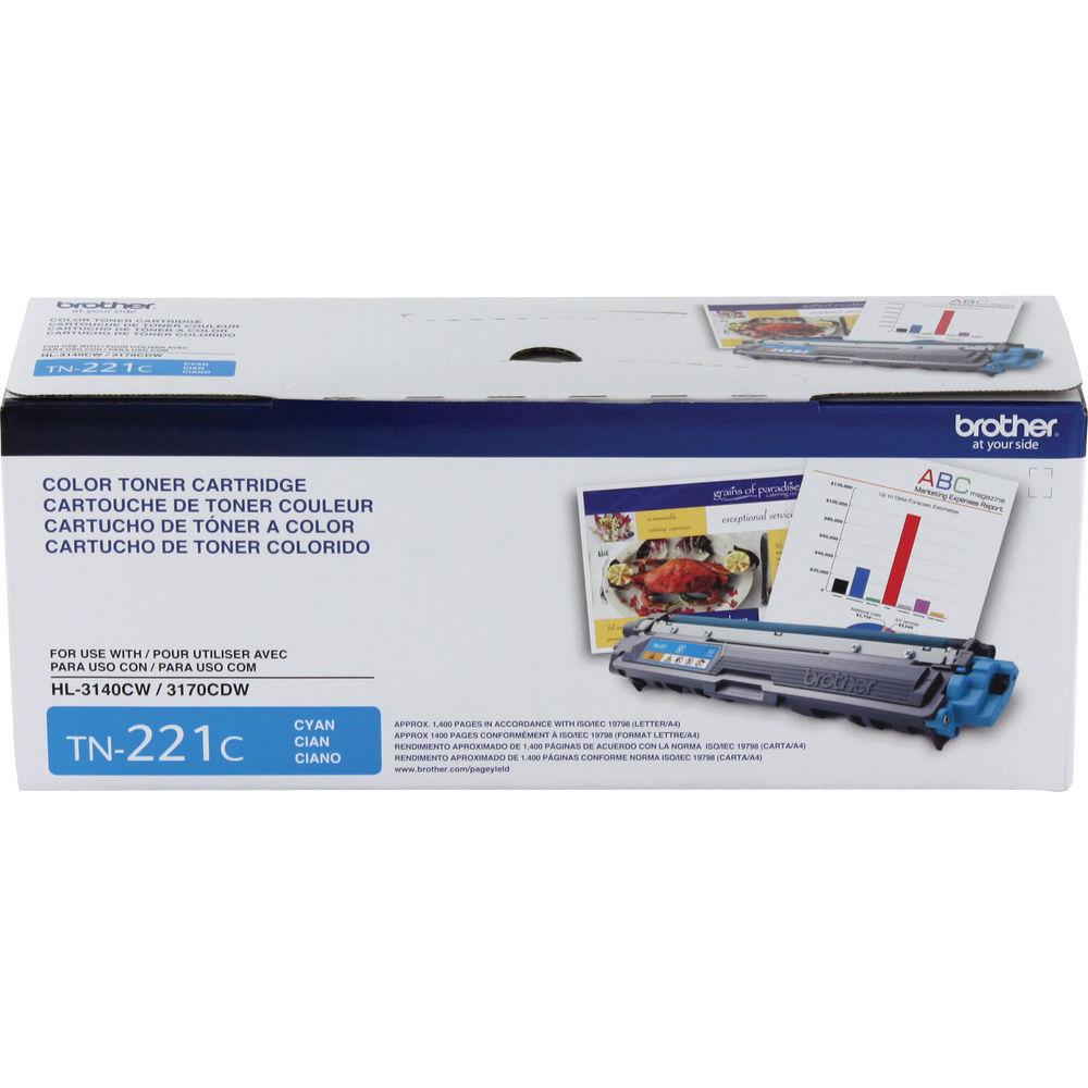 Brother TN221C Standard Yield Cyan Toner Cartridge