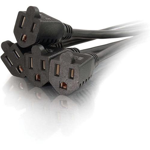 C2G 16 AWG 1-to-4 Power Cord Splitter