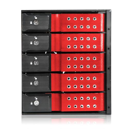 iStarUSA 3x 5.25" to 5x 3.5" Trayless SAS SATA 6.0 Gb s Hot-Swap Cage