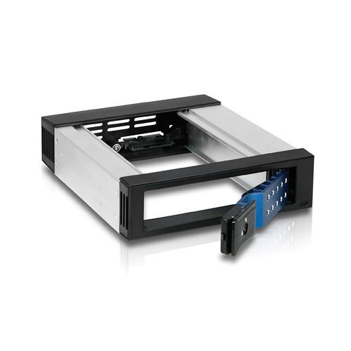 iStarUSA 5.25" to 1 x 3.5" Trayless SATA SAS Hot-Swap Cage Blue