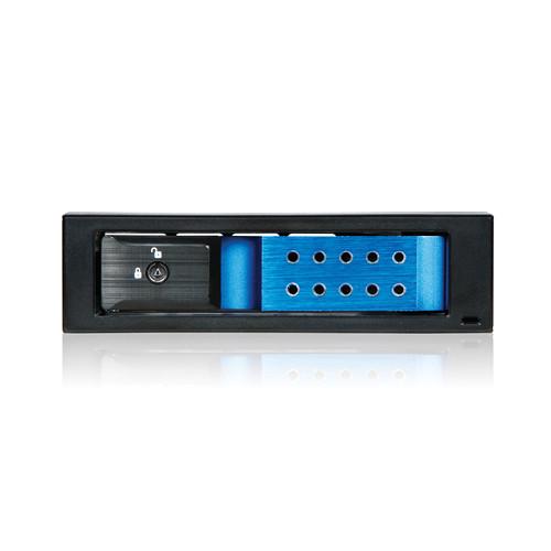 iStarUSA 5.25" to 1 x 3.5" Trayless SATA SAS Hot-Swap Cage Blue
