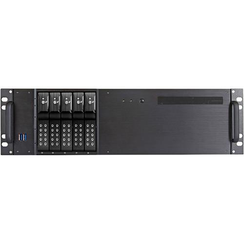 iStarUSA D-350HN-T 3 RU Compact 5 x 3.5" Bay Trayless Hotswap microATX Rackmount Chassis