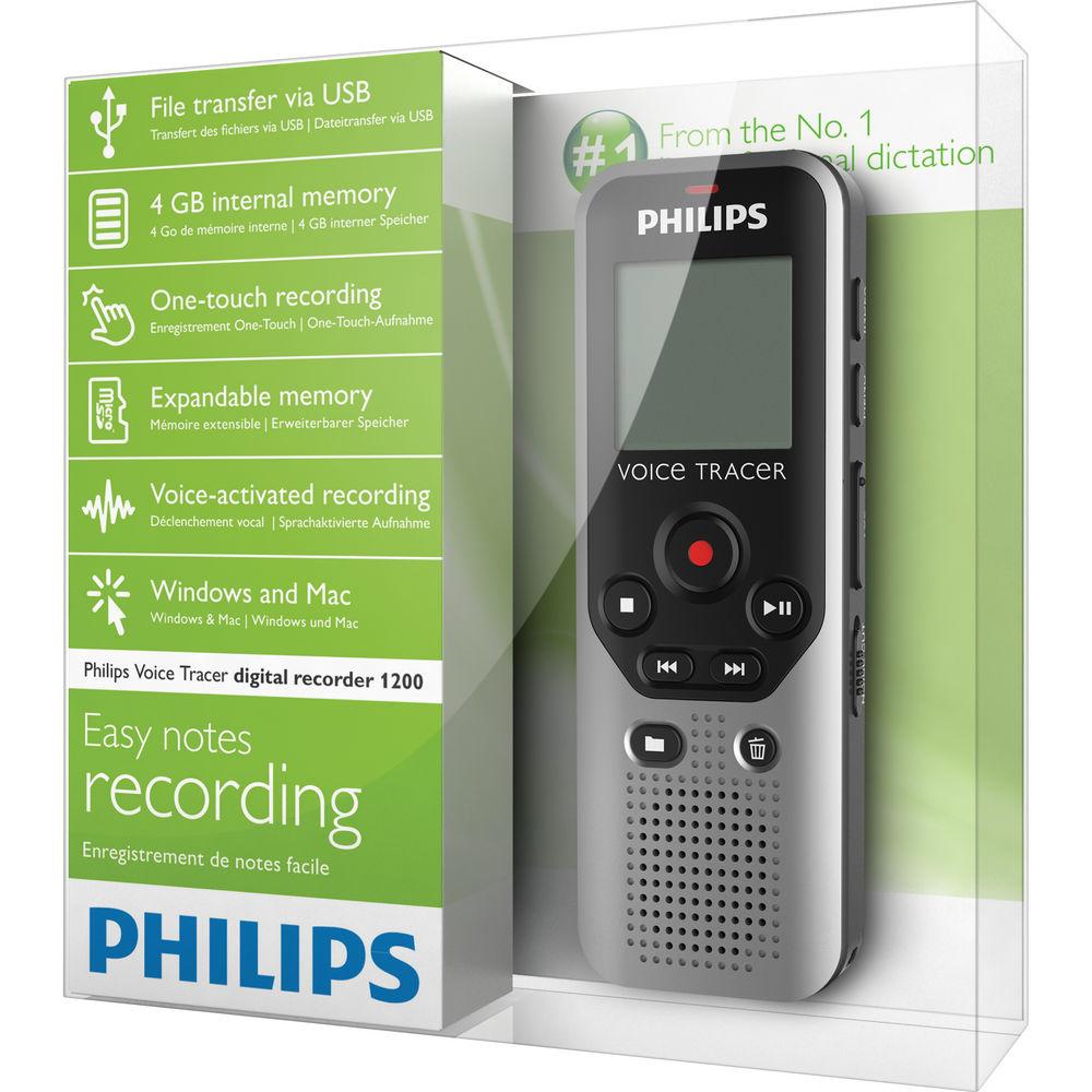 Philips 4GB Voice Tracer 1200 Digital Recorder
