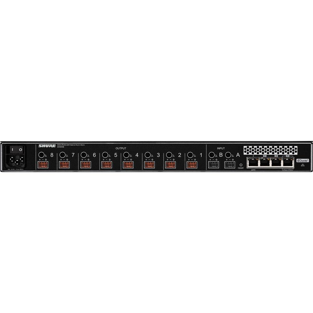 Shure MXWANI8 8-Channel Audio Network Interface