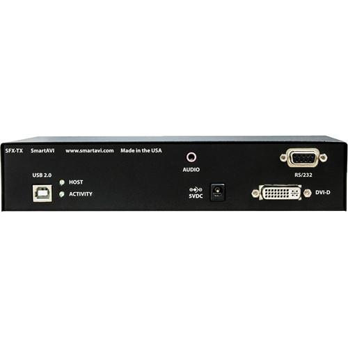 Smart-AVI SFX DVI-D, USB 2.0, Audio, & RS232 Fiber Extender
