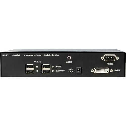 Smart-AVI SFX DVI-D, USB 2.0, Audio, & RS232 Fiber Extender