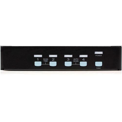 StarTech 4-Port High Resolution USB DVI Dual Link KVM Switch with Audio