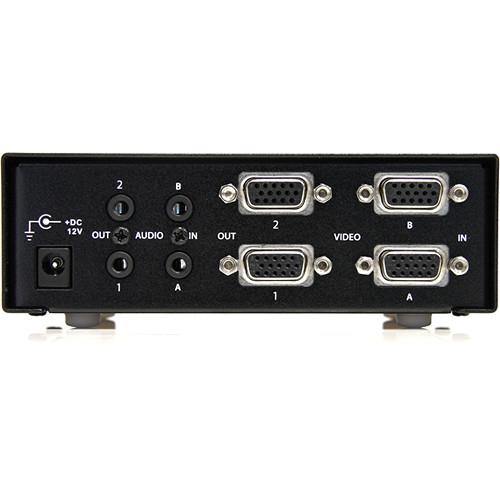 StarTech ST222MXA 2 x 2 VGA Matrix Video Switcher Splitter with Audio