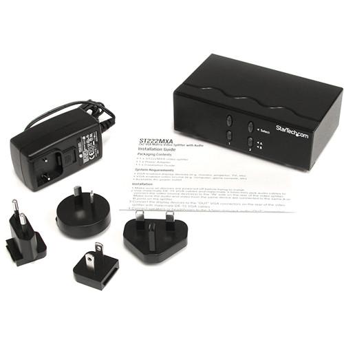 StarTech ST222MXA 2 x 2 VGA Matrix Video Switcher Splitter with Audio