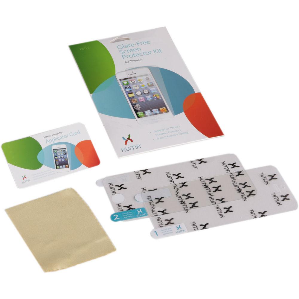 Xuma Anti-Glare Screen Protector Kit for iPhone 5 5s 5c SE