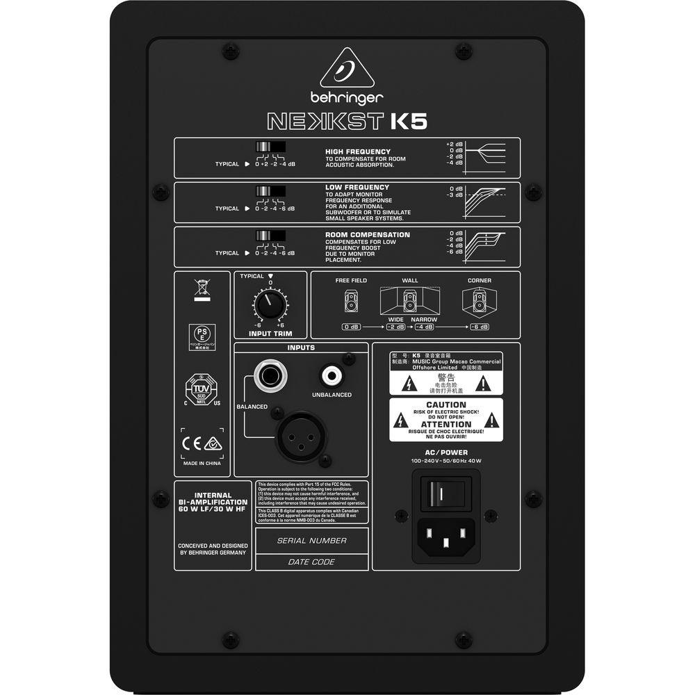 Behringer NEKKST K5 Bi-Amped 5" Studio Monitor